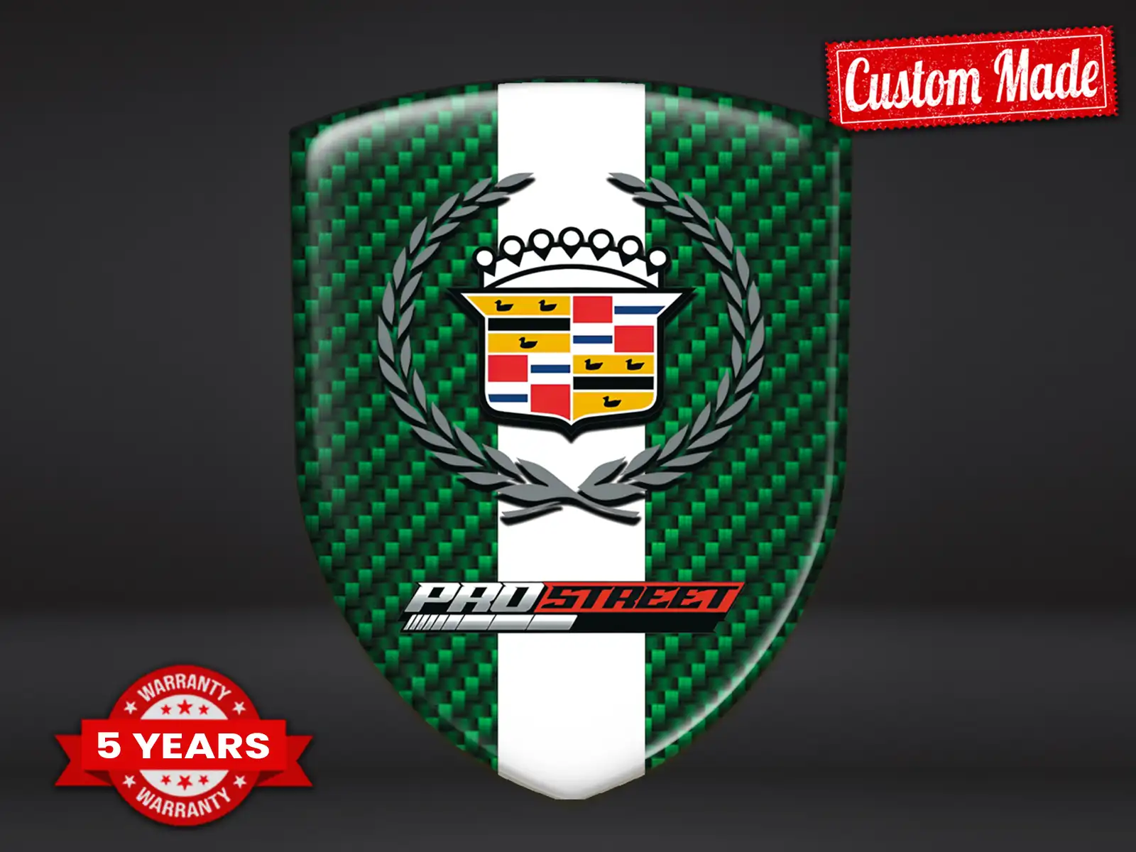 Cadillac Selbstklebende Aufkleber Custom Stil Glänzende Domes ST